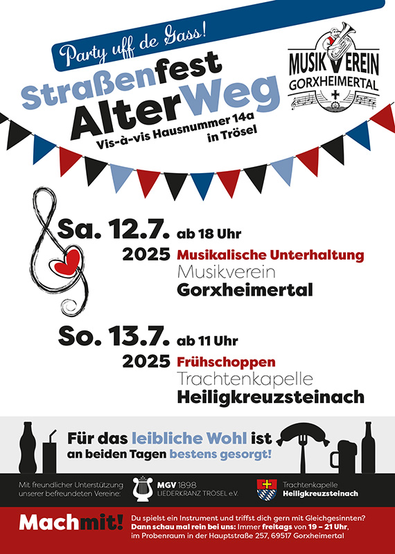 Straßenfest Flyer